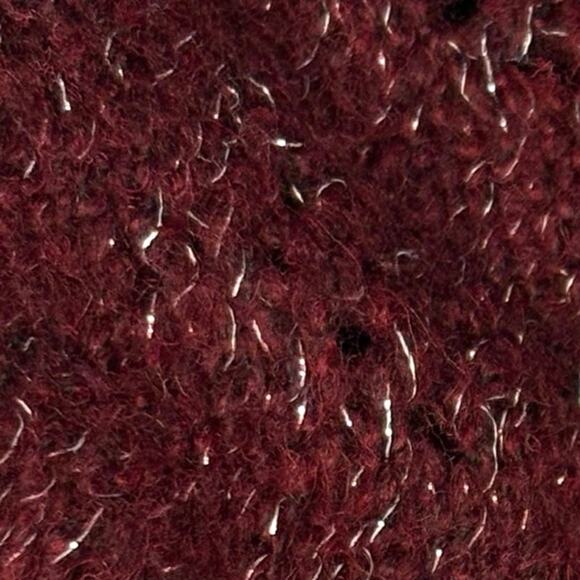 Old Navy Chunky Pointelle Cardigan Sweater Girls M (8) | Burgundy | Cottagecore - Picture 4 of 10